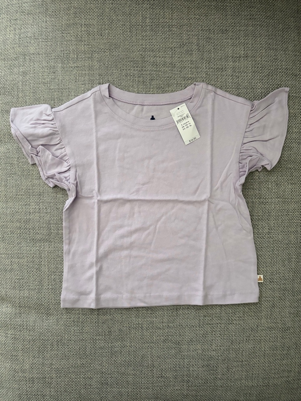 NWT Baby Gap Mix and Match Flutter T-Shirt, 3T, orchid petal purple